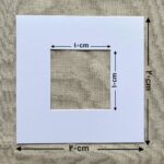 پاسپارتو اندازه 10x10 حاشیه 5 سانت سفید - 2