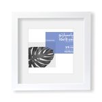 قاب عکس پاسپارتو سفید اندازه 10x10 حاشیه 2/5 سانت سفید