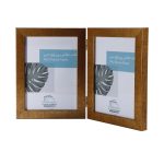 قاب عکس کتابی 2 تکه تاشو طلایی