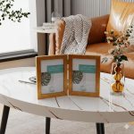 قاب عکس کتابی 2 تکه طلایی تاشو